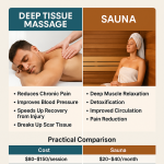 Deep Tissue Massage vs Sauna