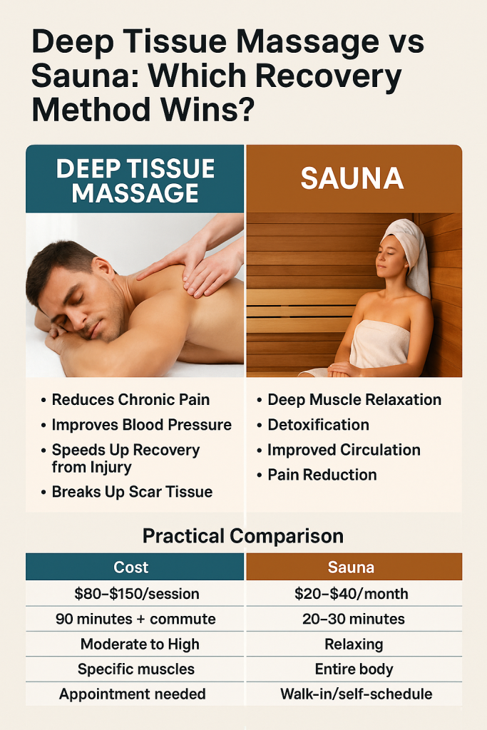Deep Tissue Massage vs Sauna
