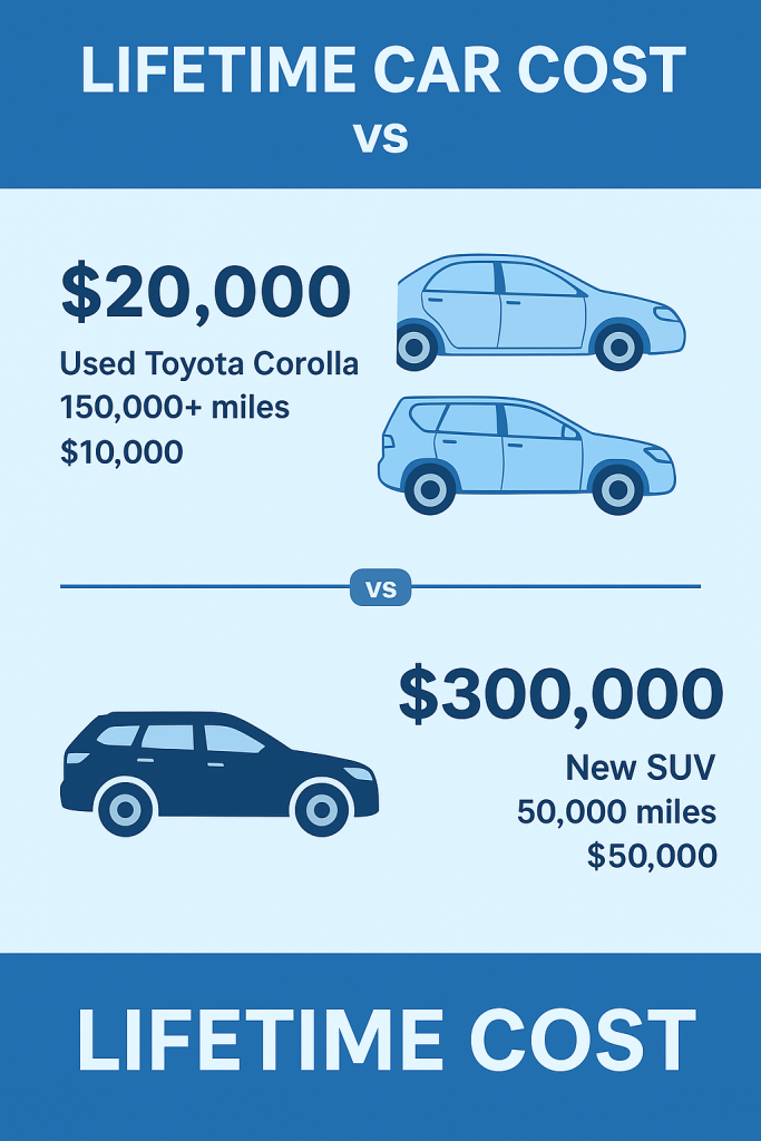 Discover how you only need $20k worth of cars for your entire life.